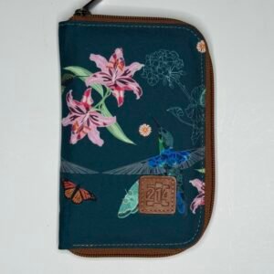 Billetera portapasaporte colibríes